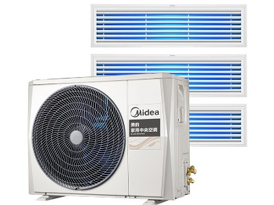 美的小四匹一拖三全直流變頻中央空調全屋空氣管家